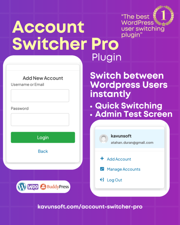 Account Switcher Pro - Görsel 2